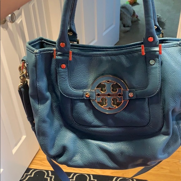 Tory Burch Blue hobo Bag/Purse - Picture 1 of 17